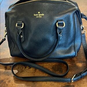 Kate Spade Black Leather Women's Bag, excellent condition. No wear or scuff mark